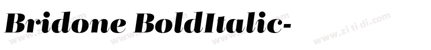 Bridone BoldItalic字体转换